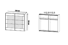 226X210X62 cm