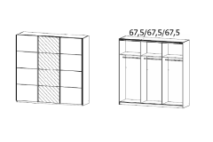 203x229x62 cm