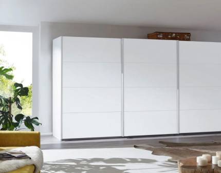 Dulap cu usi glisante KULMBACH 361x210x62cm alb alpin configurabil