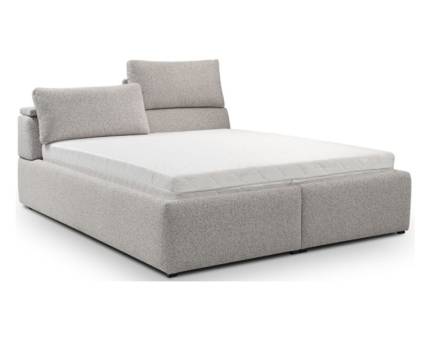 Pat tapitat cu somiera si spatiu pentru depozitare, tetiere reglabile INFERNO 140/ 160/ 180cm personalizabil