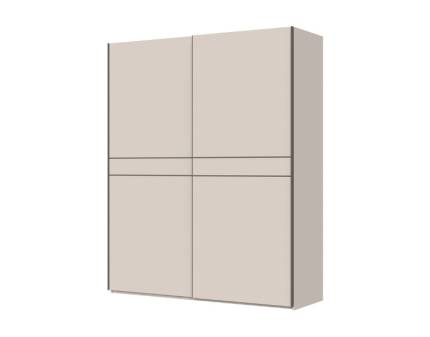 Dulap cu usi glisante OPERA 182x224x61cm casmir, maner maro