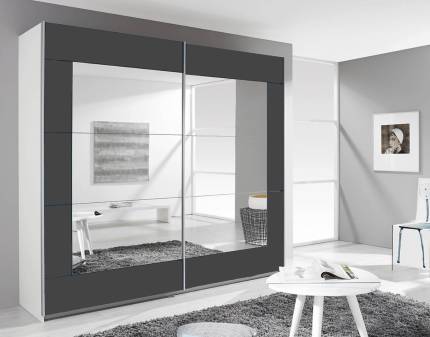 Dulap gri metalic 226x210x62cm ALEGRO