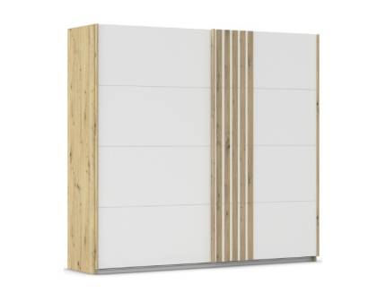 Dulap cu usi glisante MOSBACH 226x210x62cm stejar Artisan/ alb alpin