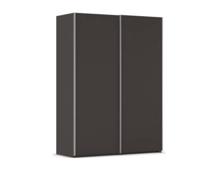 Dulap cu usi glisante TARO 162x223x69cm grafit, maner aluminiu