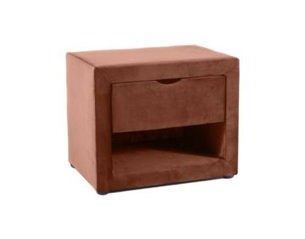 Noptiera tapitata cu 1 sertar si spatiu liber ET-001 VELVET 50x42x35cm catifea somon pink