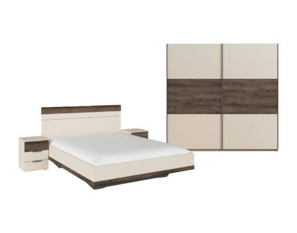 Set dormitor champagne/ Atlantic dark SAJO