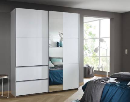 Dulap alb alpin/oglinda 175x210x59cm SEVILLA