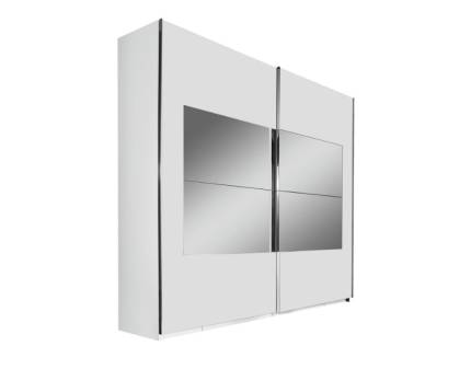Dulap cu usi glisante X-TEND FRAME 1 181x223x68cm alb alpin/ oglinda