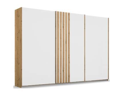 Dulap cu usi glisante MOSBACH 271x210x62cm stejar Artisan/ alb alpin