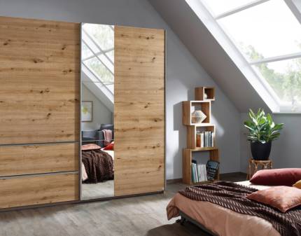 Dulap stejar artisan/oglinda 218x210x59cm SEVILLA