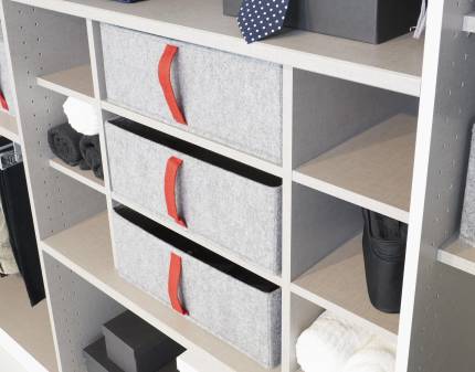 Impartitor cu 9 compartimente si 3 cutii textile 88x60cm 