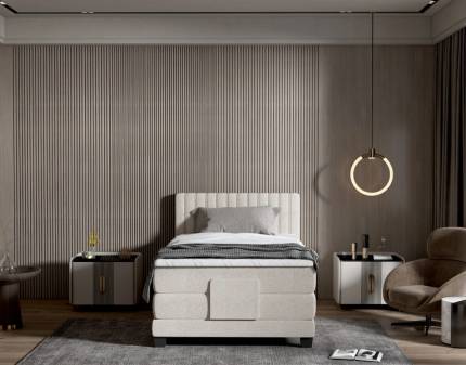 Pat Boxspring cu reglaj electric DIXON 100/ 120cm personalizabil  