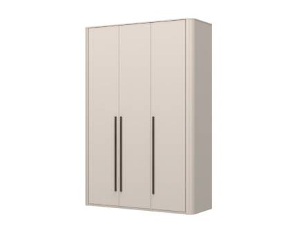 Dulap cu 3 usi cu balamale cu iluminare led RONDO 153x225x56cm casmir, manere Midnight Copper 