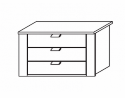 Caseta cu 3 sertare 88x53cm  