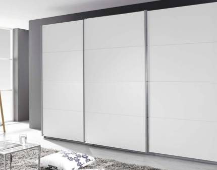 Dulap cu usi glisante KULMBACH 271x210x62cm alb alpin configurabil